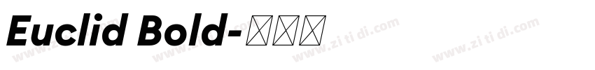 Euclid Bold字体转换